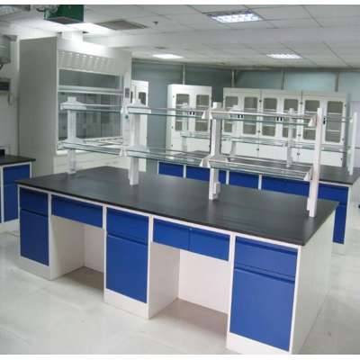 Guangzhou With sink and water drop shelf lab furniture lab island bench